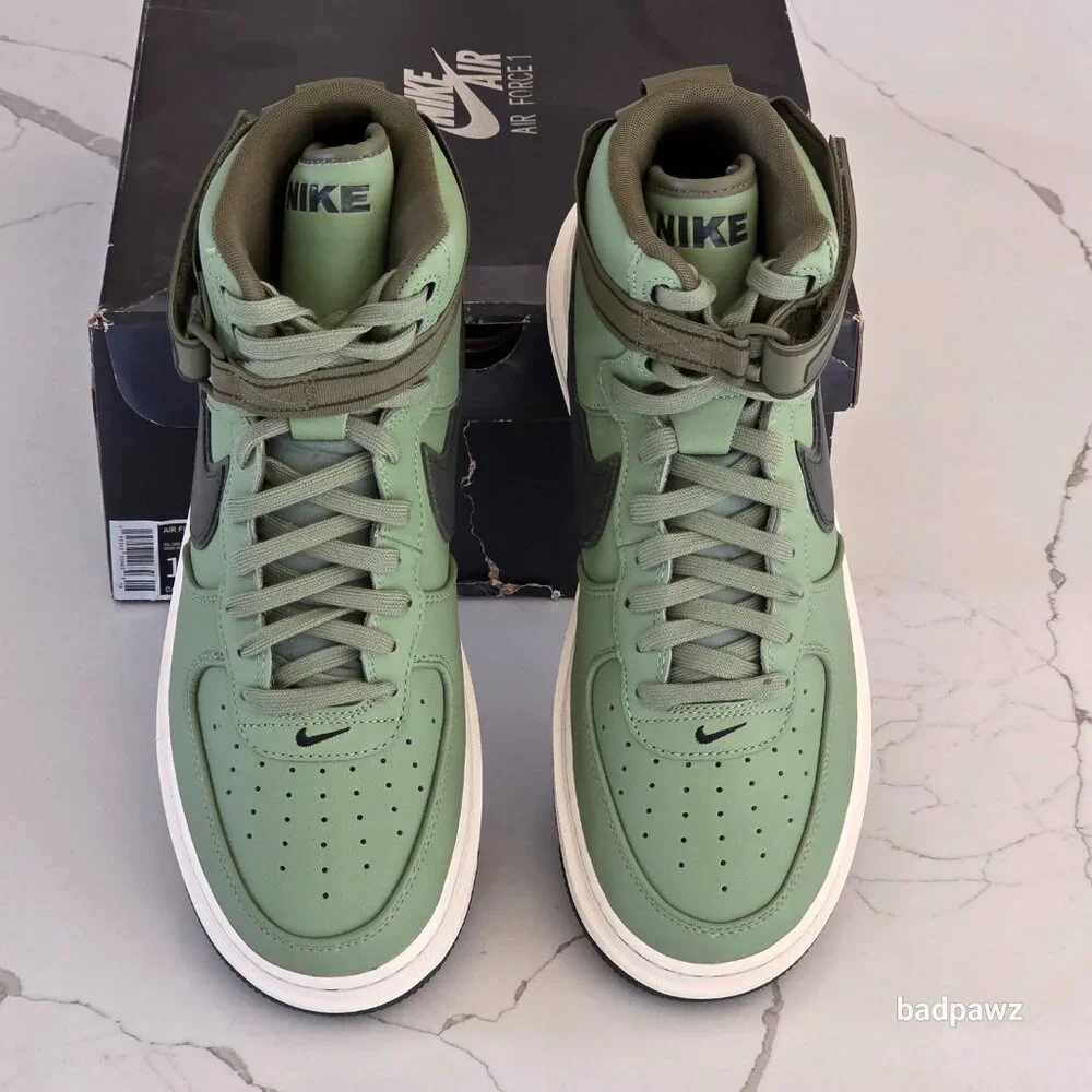 NEW - Men’s 11 🔥 Nike Air Force 1 High Boots 'Oil Green' DA0418-300 - Picture 7 of 12